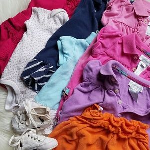 0-3 month baby girls Ralph Lauren summer 8 pc lot